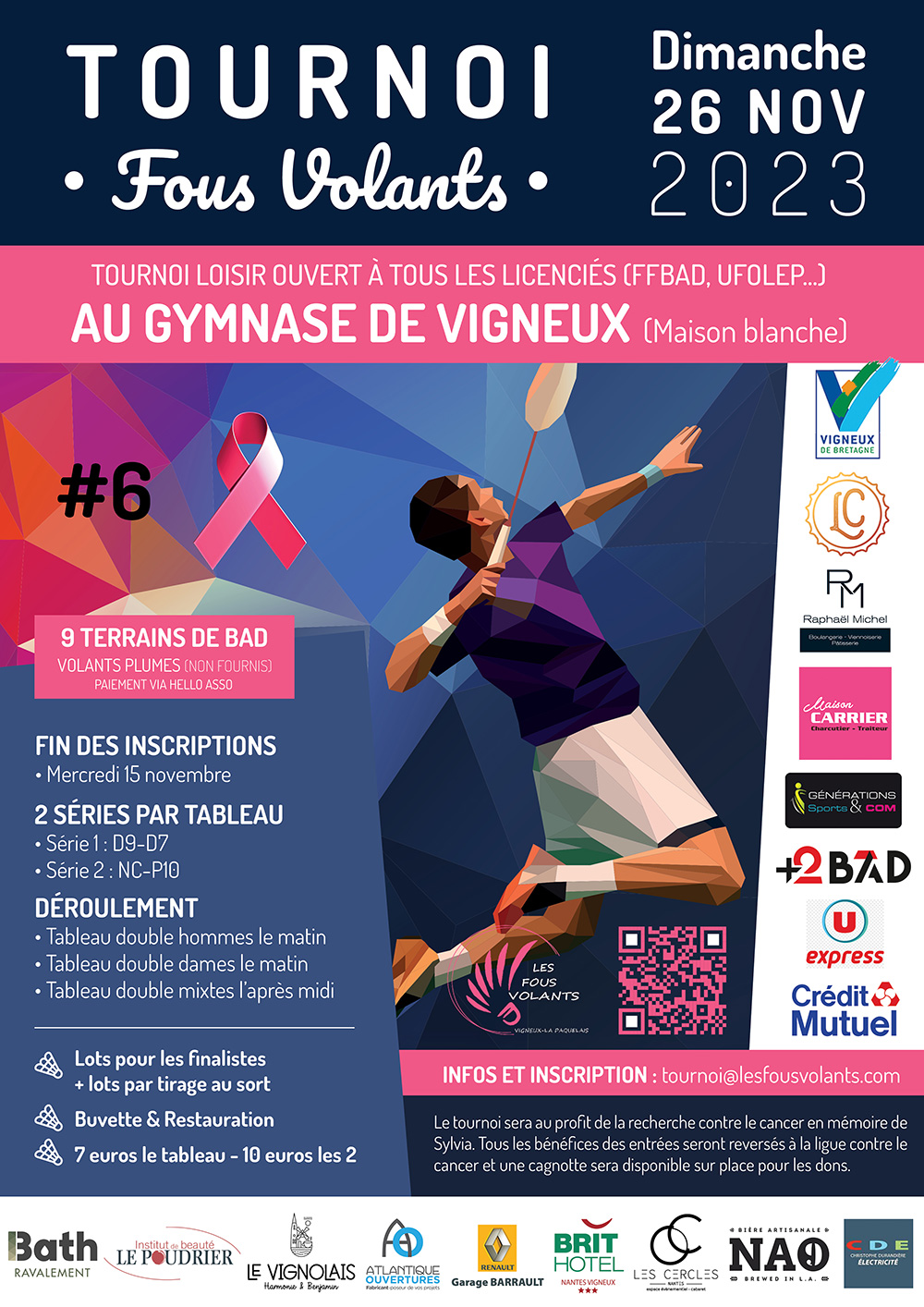 6ème tournoi loisirs des Fous Volants