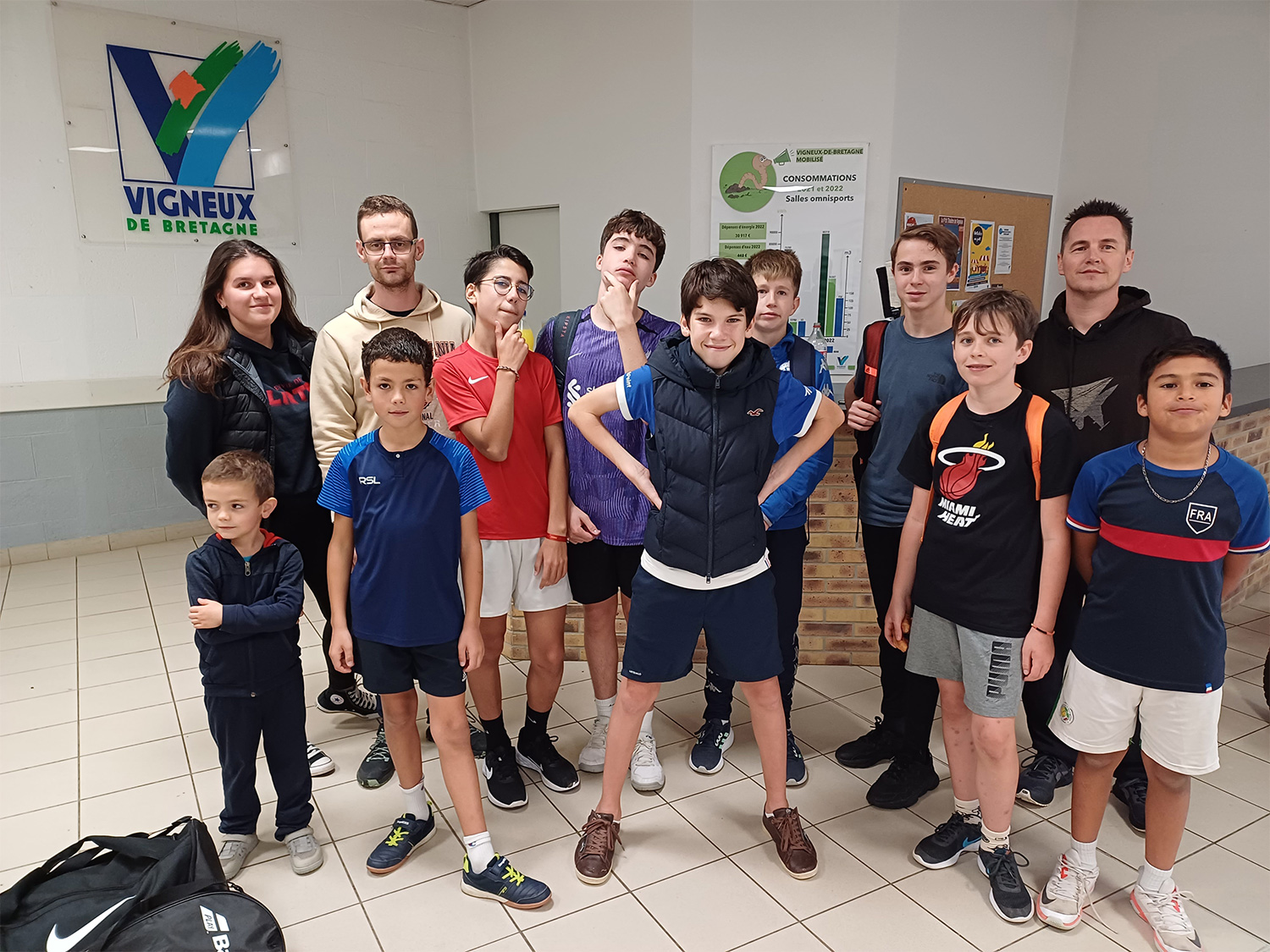 Retour en images sur le 1er stage jeunes Badminton du 24 octobre 2023