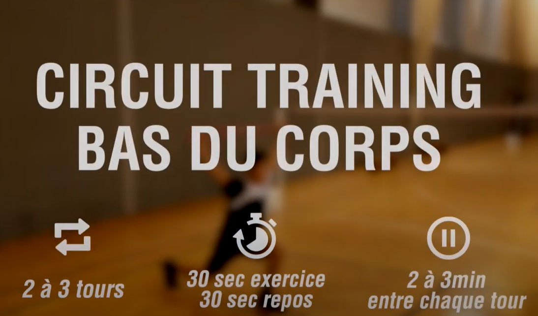 Entraînement badminton - Circuit Training Bas du corps