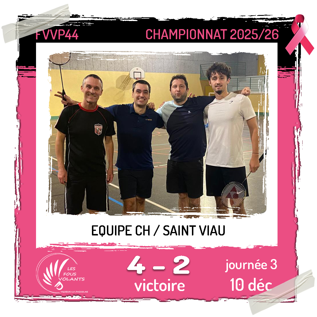 Rencontre J3 de la CH : Vigneux contre Saint Viau (victoire)