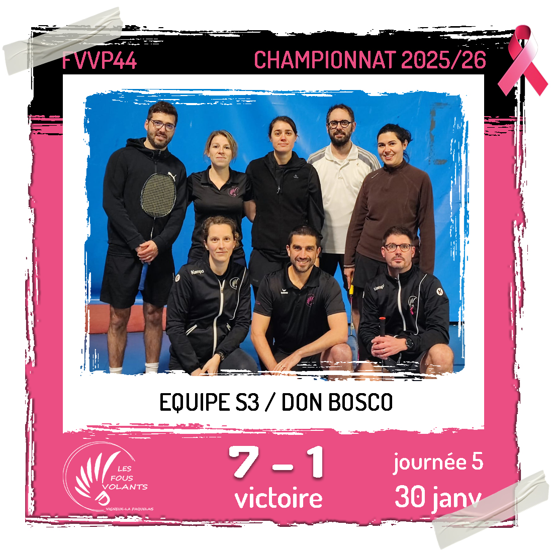 Rencontre J5 de la S3 : Vigneux contre Don Bosco (victoire)