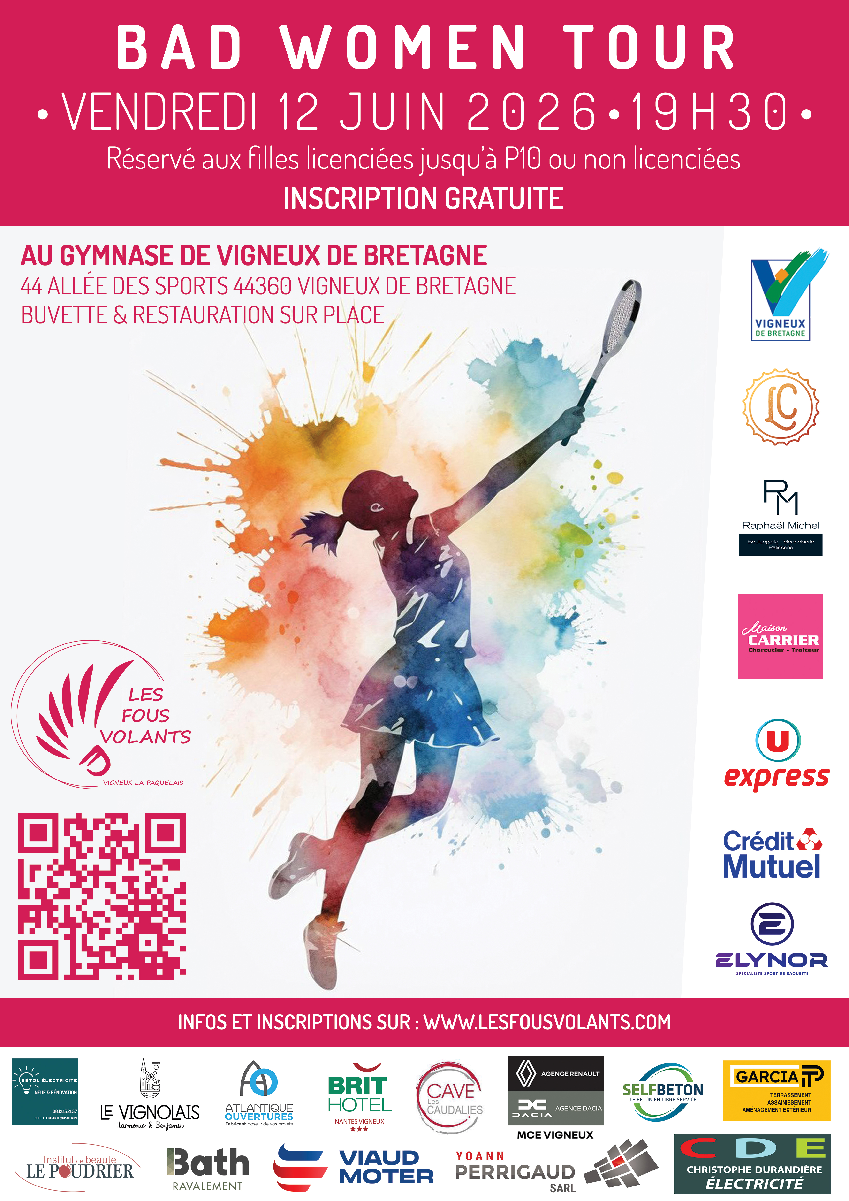 Le club reçoit le Bad Women Tour le vendredi 12 juin 2026