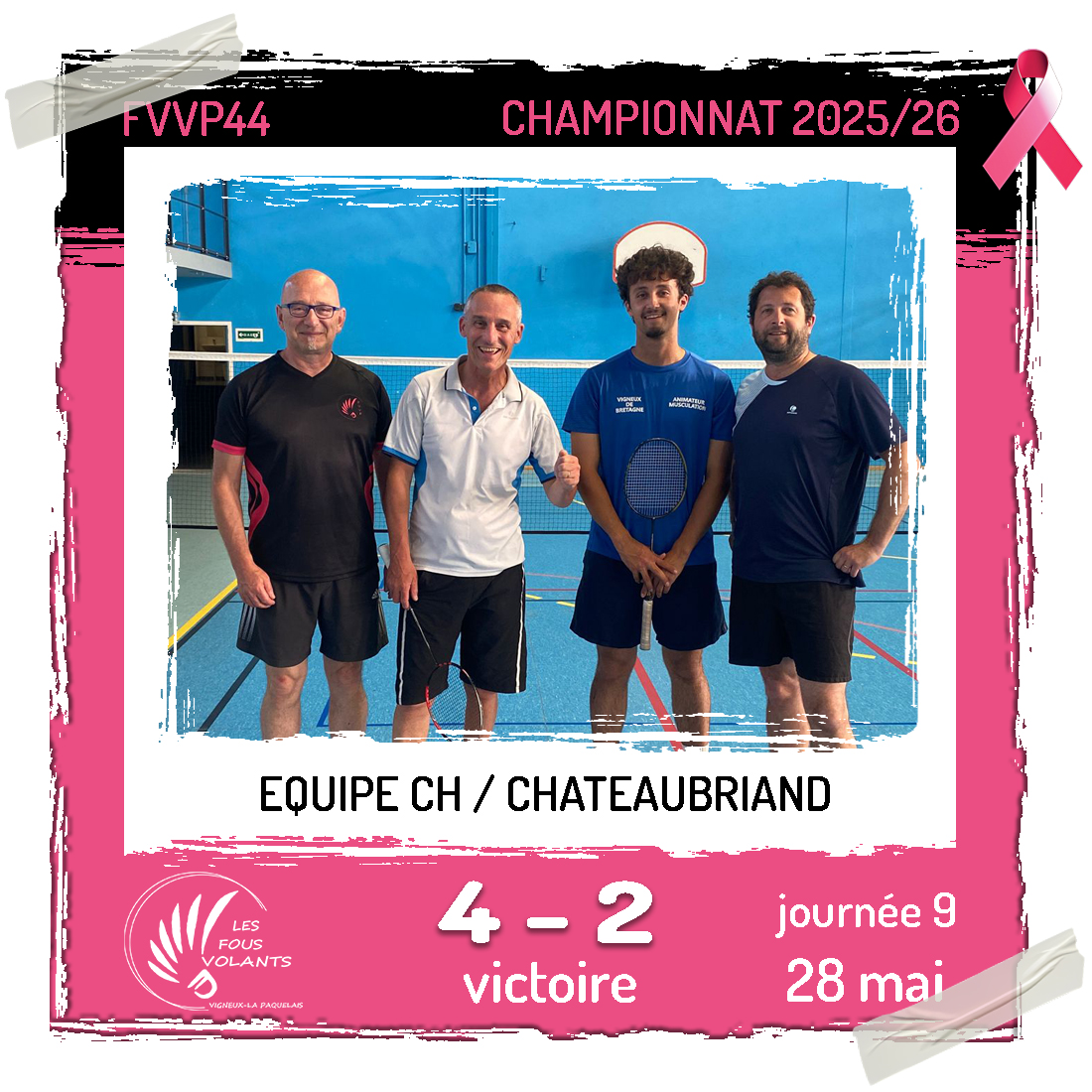 Rencontre J9 de la CH : Vigneux contre Chateaubriand (victoire)