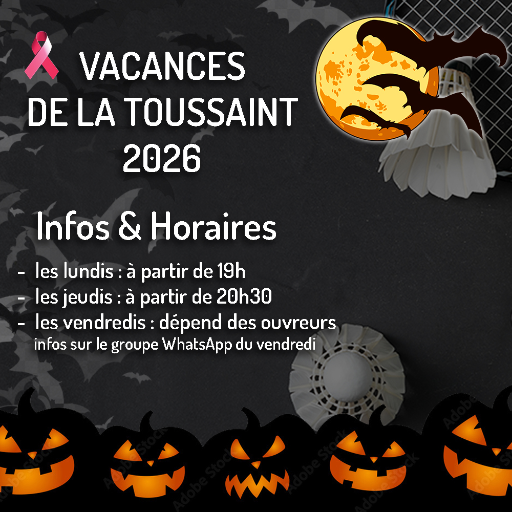 Infos & Horaires vacances de la Toussaint 2026
